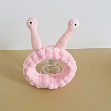 Cute Animal Ears Headbands with Fluffy Ball Soft Coral Fleece Elastic Hair Band
