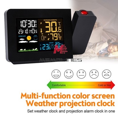 Projection Alarm Clock Newest LCD Electronic Clock Digital Projection Display *p