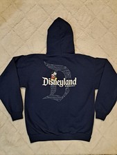Disneyland Resort Women's Vintage hoodie Navy Blue Size Large Mickey Mouse
