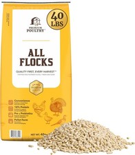 All Flock Poultry Feed Pellets, 18 Protein Chicken Feed for Mixed Flock40 lbs