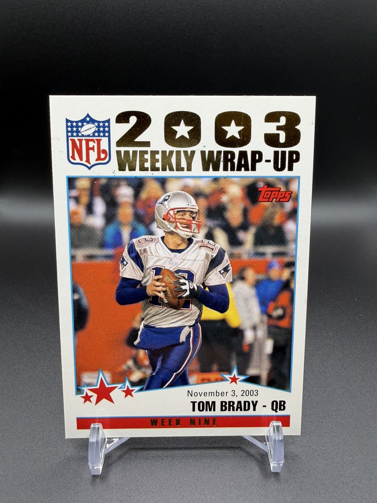 2004 Topps - 2003 Weekly Wrap-Up Tom Brady #299