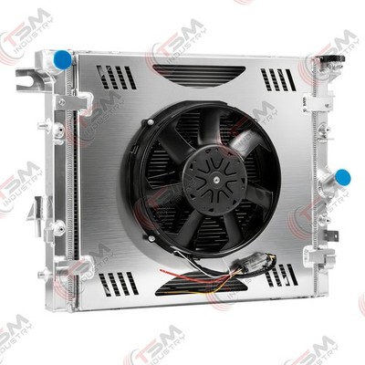 3-Row Radiator+Shroud+Brushless Fan For 2007-2017 Jeep Wrangler JK 3.6/3.8L
