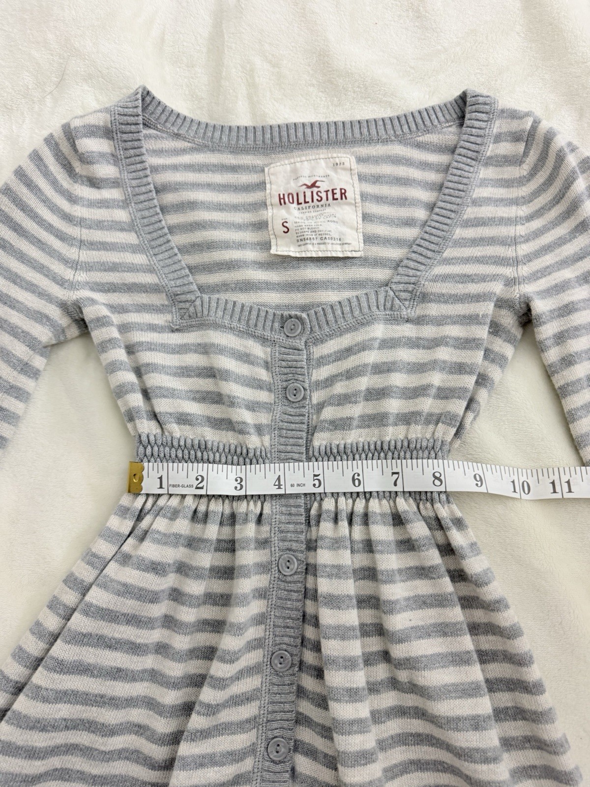 Rare Vintage Hollister Striped Babydoll Top Size S In Very Good Condition image 5