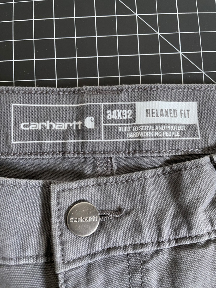Carhartt Carpenter Pants Men's 34 x 30 (34/32 Tag) Gray Relaxed
