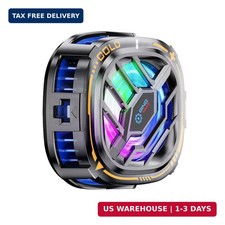 Magnetic Cell Phone Cooler, RGB Phone Cooling Fan Portable Lightweight