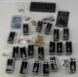 Assorted Rhinestone/Glass Body Jewelry Lot