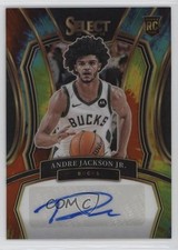 2023-24 Select Rookie Signatures Tie-Dye Prizm 12/25 Andre Jackson Jr Auto ux8