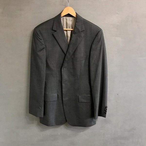 Men Hugo Boss Suit Grey Wool 38 / M / 46 #1UKZ