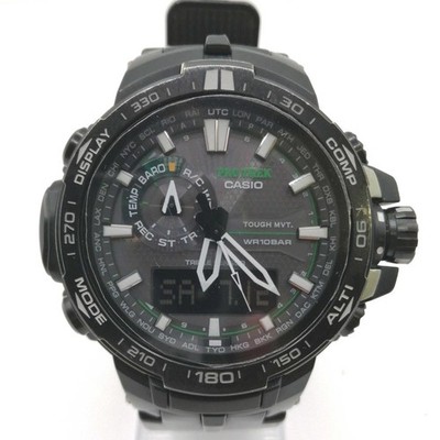 CASIO PRW-6000Y PROTREK Radio Solar Men's Watch Black Dial Ana-Digi From Japan