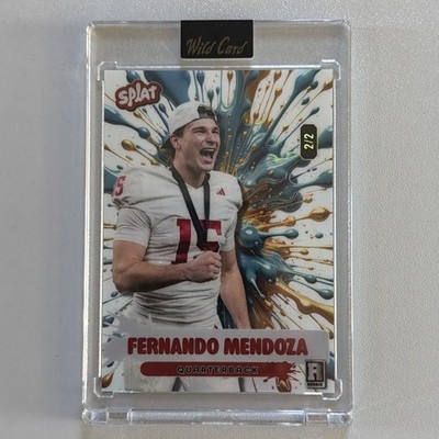 Wild Card 2026 Splat Fernando Mendoza Rookie Serial Numbered 2/2 SMB-TGb3-FM6