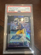 2022 Panini Donruss Optic - Rated Rookie Kyren Williams Black Pandora /25 