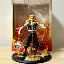 Demon Slayer Kyojuro Rengoku Mugen Train 1/8 Scale Figure Aniplex Japan Used