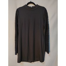 Lulus Polyester Blend Black Bodycon Short Dress Women Size XL