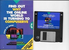 Vintage Software COMPUSERVE 3.5" Disk WinCIM Version.1.4 for Windows March 1995