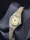 Vintage Seiko Quartz Gold Tone Oval Dial Mesh Bracelet Watch Women’s Japan