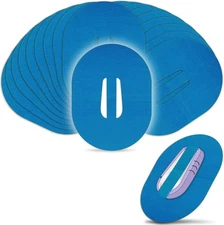 Nuanchu 36 Pieces Adhesive Patches Compatible with Dexcom G6 Shower Blue 