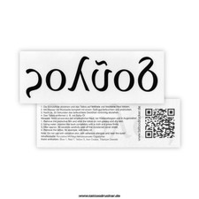 2 x Doulos Tattoo in Black - Greek Lettering - Sexy Kinky Fetish Tattoo (2) 