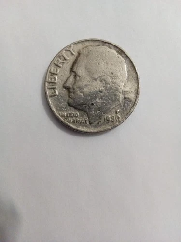 1980-P Roosevelt Dime — photo from the most recent tracked eBay sale
