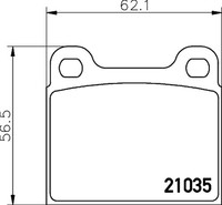 Hella Pagid Bremsbelagsatz Scheibenbremse 8DB 355 017-441 FüR Mercedes Klasse SL