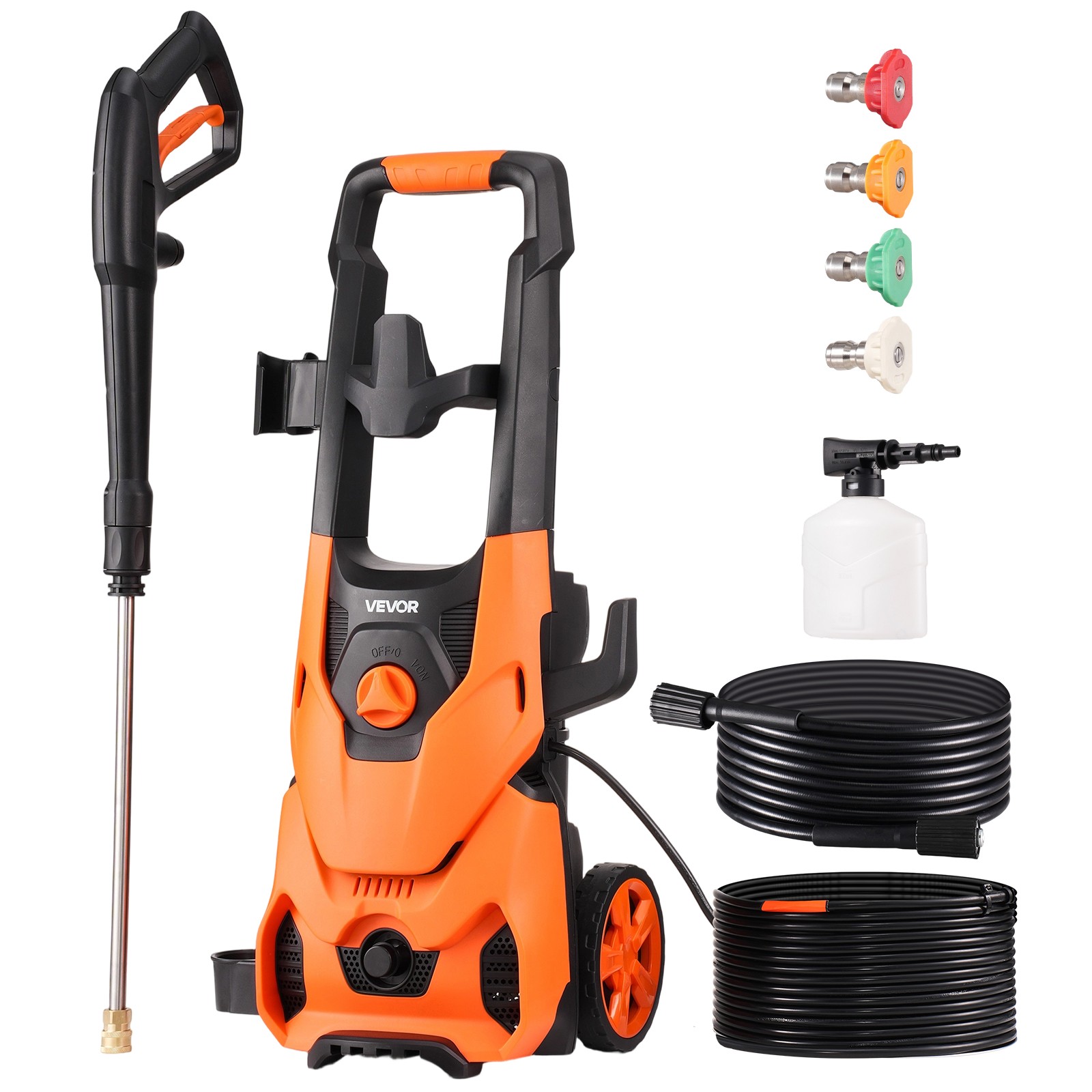 VEVOR Electric Pressure Washer Max 4200 PSI 2.8 GPM with Noz