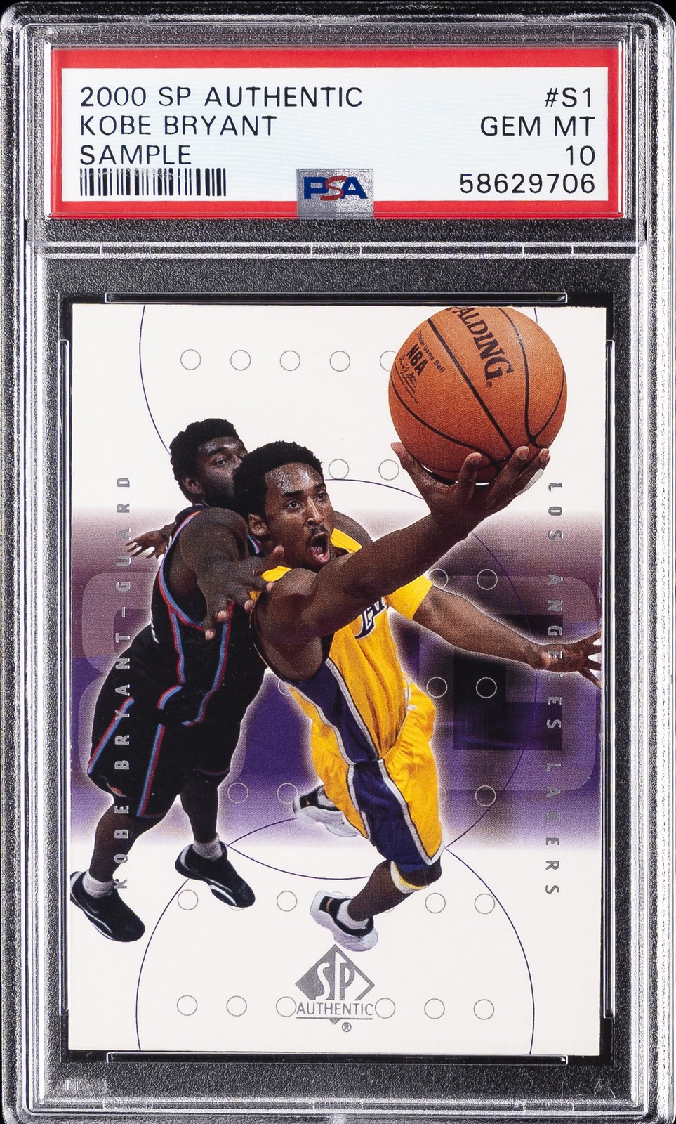 2000 SP AUTHENTIC SAMPLE SAMPLE #S1 KOBE BRYANT PSA 10