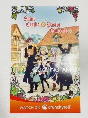 SAINT CECILIA AND PASTOR LAWRENCE Anime Expo AX 2023 POSTER Crunchyroll 17 x 11''
