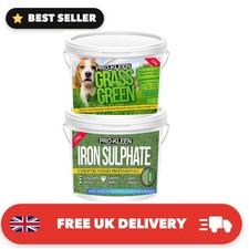 2.5KG Lawn Feed Fertiliser For Thicker Greener Grass 2.5KG Iron Sulphate Damp