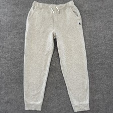 Polo Ralph Lauren Sweatpants Gray Pony Logo Joggers Youth L 14-16