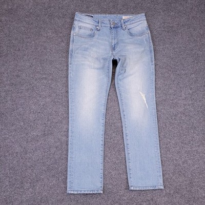 VTG Ed Hardy Dagger Jeans 30x27 Slim Straight Low Rise Stretch Tattoo Liner Y2K