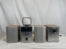 Sharp XL-ES50 Component Stereo System 5 CD Changer W/O Remote Tested Noisy Drive