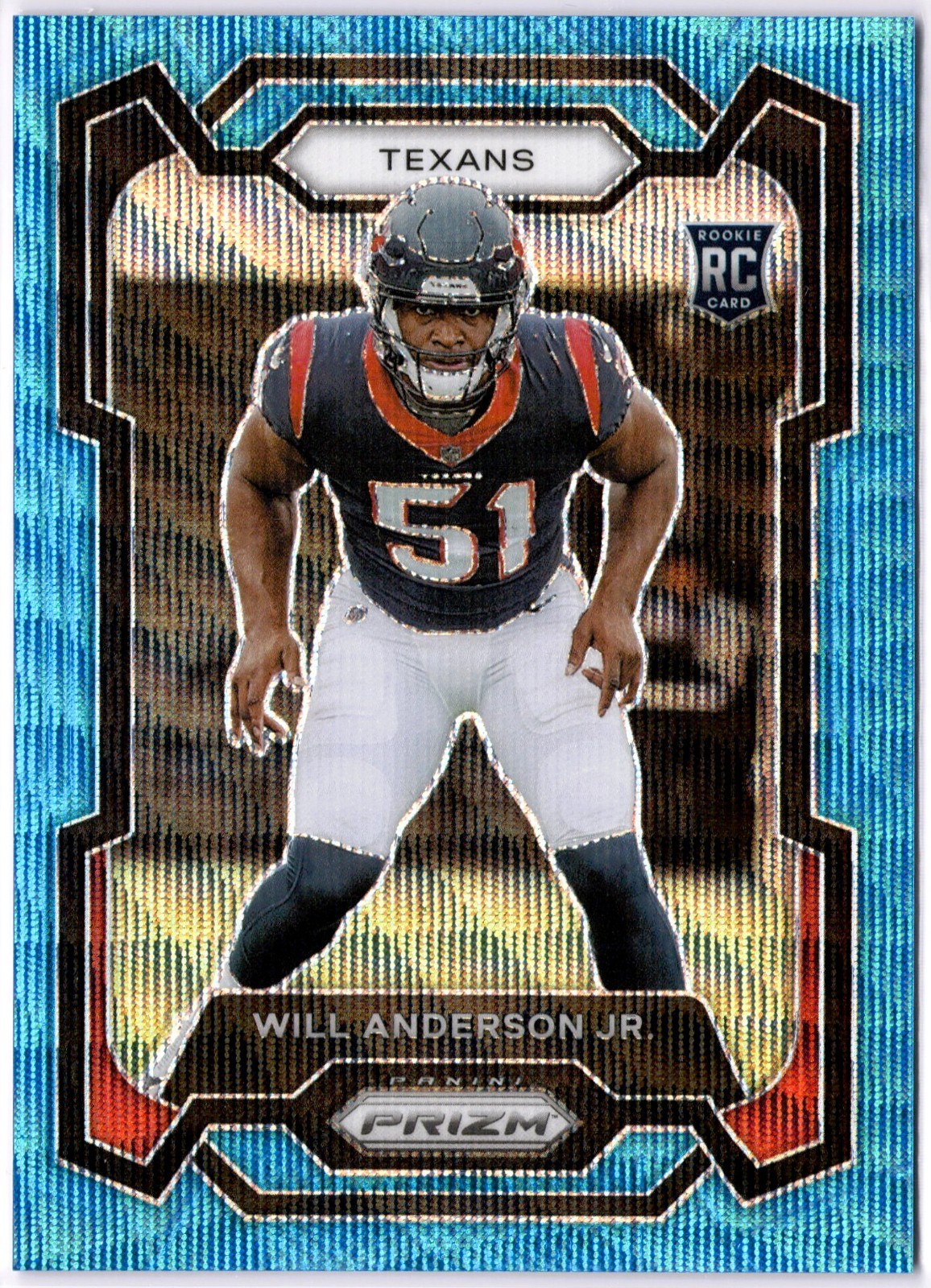 2023 Panini Prizm 342 Will Anderson Jr. (091/199) RC Rookie Card Blue Wave Prizm