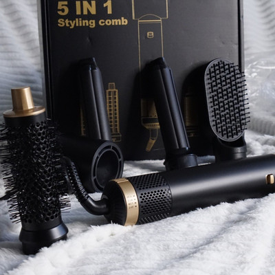 5 in 1 Haarstyler Lockenstab, Glätteisen, Trockner Ionic Airflow schöne Locken