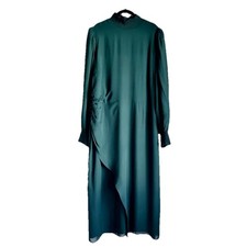 Reformation $348 Mock Neck Long Sleeve Aude Dress Es Slit Dress Plus Size 20/2X