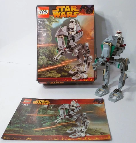 Lego Star Wars Set # 7250 Clone Scout Walker, Complete w/Instructions and Box