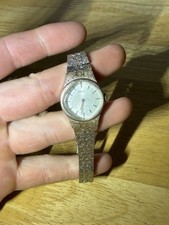 VINTAGE Seiko Ladies 11-8329 17J Silver Dial 