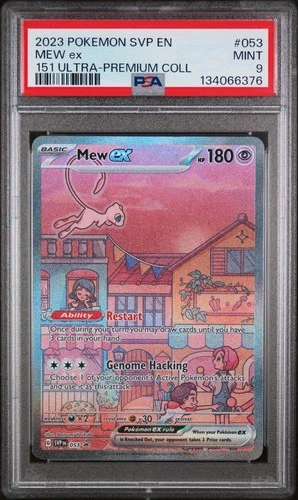 2023 POKEMON SVP EN-SV BLACK STAR PROMO 151 ULTRA-PREM COLL #053 MEW EX PSA 9