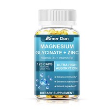 Magnesium Glycinate 400mg - 120 Capsules For Sleep, Stress Relief Support Bone