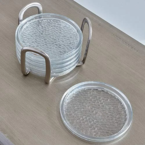 (TG. 11.5x7x7 cm) iDesign Set utensili cucina, Set sottobicchieri plastica e acc - Immagine 2 di 3