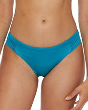 NWT- Trina Turk Monaco Tab-Side Hipster Bikini Swimsuit Bottom, Turkana Teal- 12