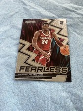 2023 Panini Prizm Draft Picks Basketball Fearless Brandon Miller RC #9
