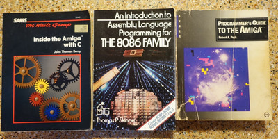 Lot of 3 Amiga Progammer's Books - 8086 Assembly Language, Inside w/C, Guide