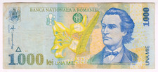 1998 Romania 1000 Lei 2468072 Paper Money Banknotes Currency
