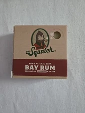 Dr. Squatch Men's Natural Soap BAY RUM w/ Coconut Oil (5 Oz) - New
