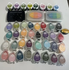INK PADS Large ASSORTED LOT~Versa magic Chalk Ink,Brilliance,Memento, Color Box