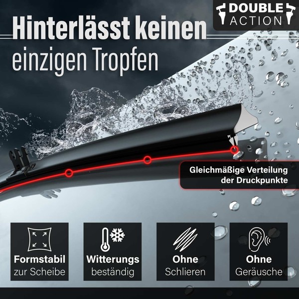 Scheibenwischer Set FüR Audi RS4 Cabriolet Bj. 05/06-01/08 Double Action-image