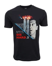 90s DIE HARD BRUCE WILLIS BLACK T-SHIRT