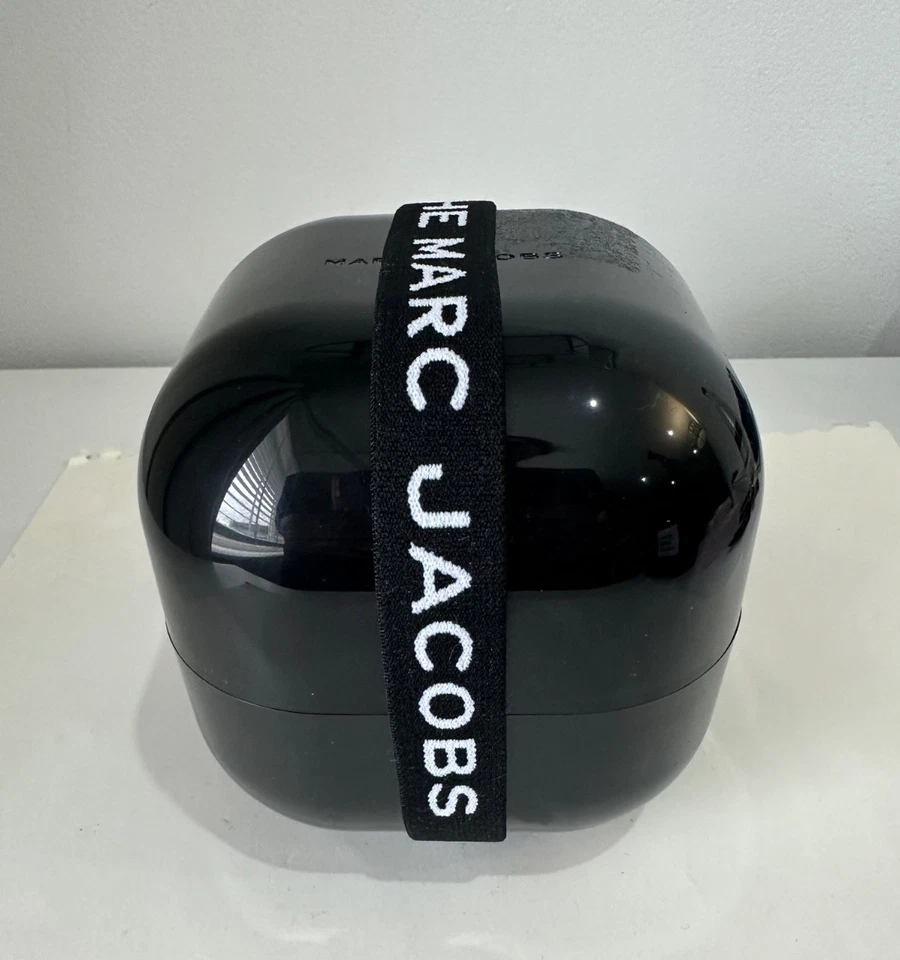 Reloj Marc Jacobs The Round cuarzo esfera blanca correa de cuero rosa en caja PVP £220 - Imagen 3 de 4