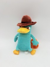 Perry the Platypus Plush Phineas and Ferb Detective Agent P Disney Stuffed 8  