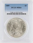 1889 Morgan Silver Dollar PCGS MS64 S$1 Philadelphia Minted No Reserve