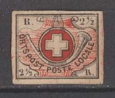SUISSE ! Timbre ancien de Zürich de 1850 n°11